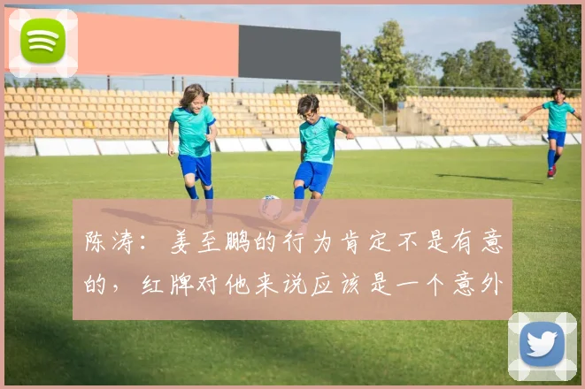 陈涛：姜至鹏的行为肯定不是有意的，红牌对他来说应该是一个意外